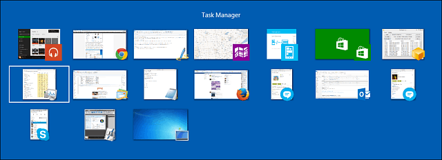 Switch Tasks Desktop et Modern