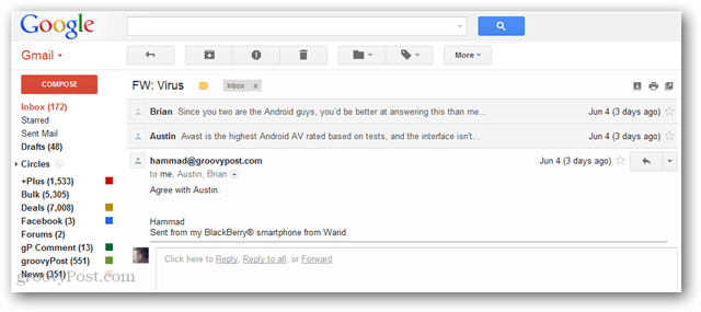 Comment activer la vue de conversation de type Gmail dans Thunderbird