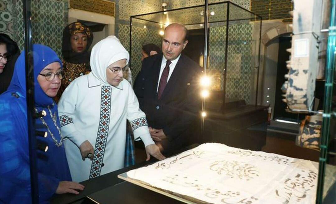 La Première Dame Erdoğan a effectué une visite significative au Palais de Topkapı avec les épouses des chefs d'État