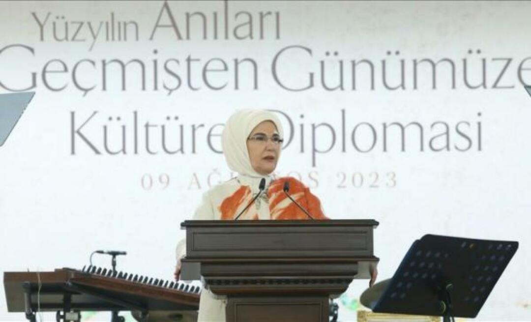 Emine Erdoğan a rejoint le programme de diplomatie culturelle: "Türkiye sera toujours sur le terrain"