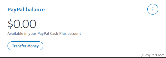 Solde du compte PayPal avec le compte Cash Plus