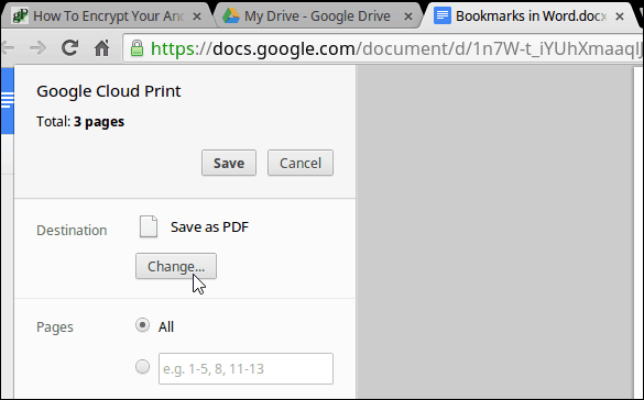 Changer d'imprimante Chromebook