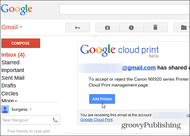 Comment partager votre imprimante via Google Cloud Print