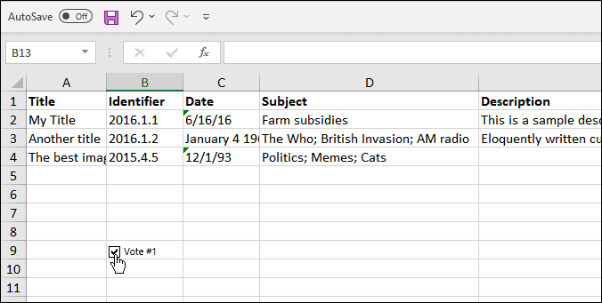 Insérer une case à cocher dans Microsoft Excel