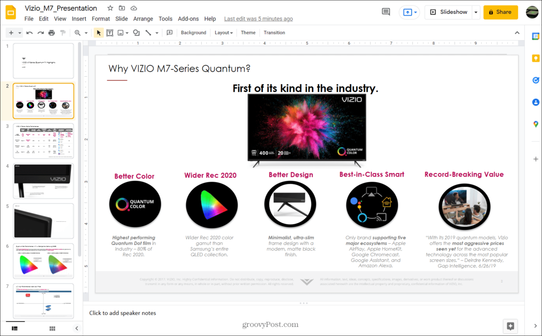 PPTX vers Google Slides