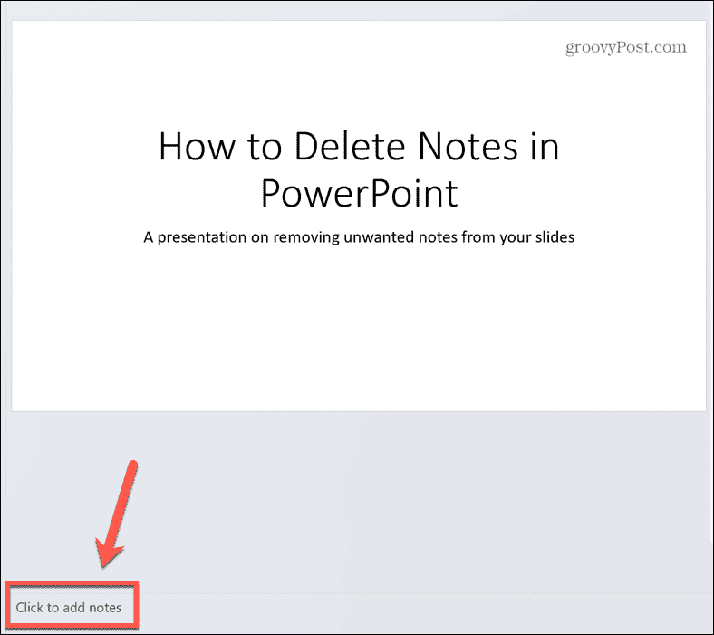 notes vides powerpoint