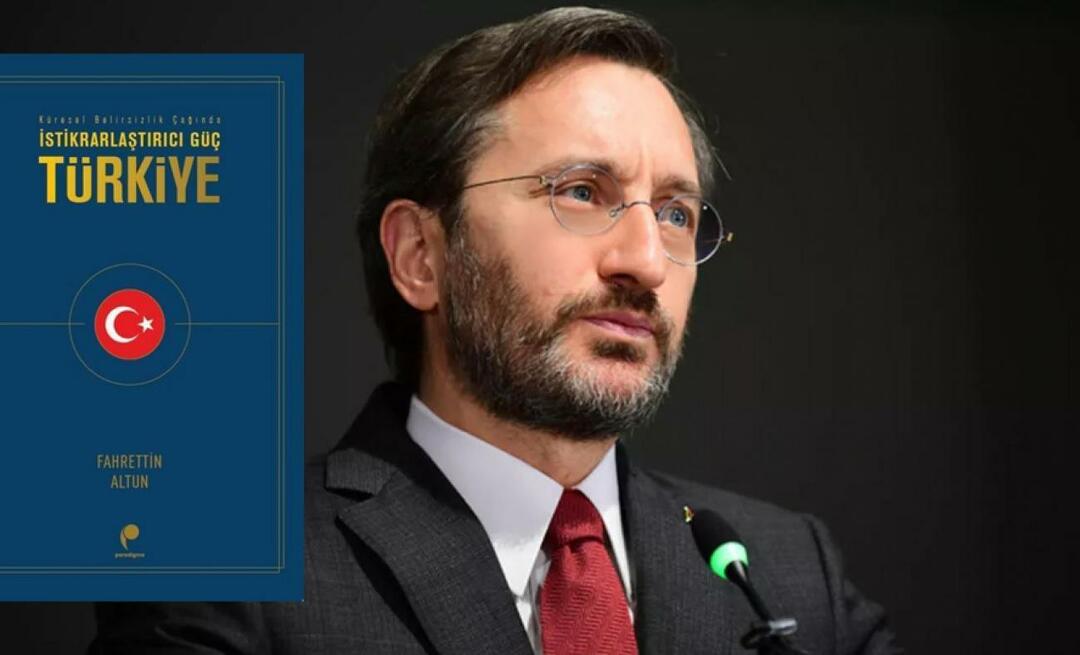 Nouveau livre du directeur des communications Fahrettin Altun: Stabilizing Power Türkiye