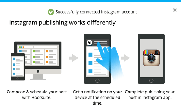 planifier des publications instagram avec hootsuite