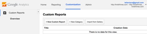 rapports personnalisés dans Google Analytics