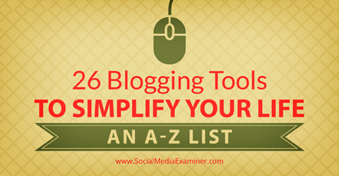 26 outils de blog