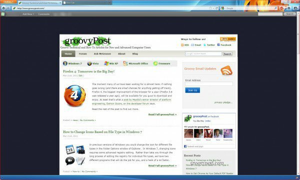 Firefox 4 nouvelle interface utilisateur et vitesse