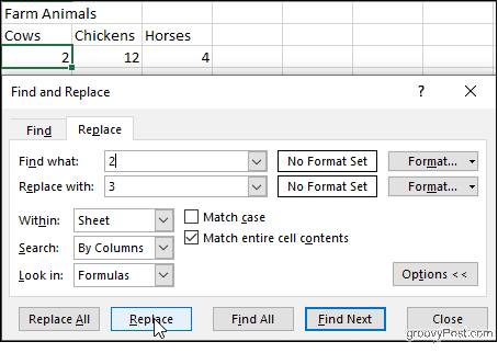 Contenu des cellules de correspondance Excel