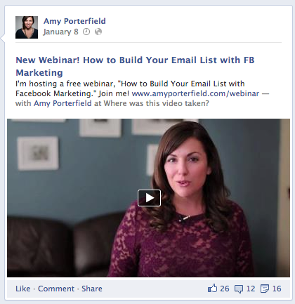 amy porterfield annonce webinaire facebook