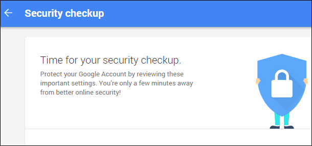 Vérification de la sécurité de Google