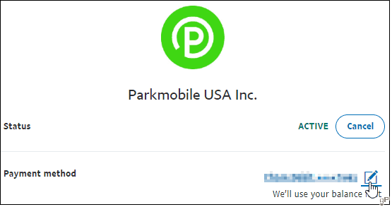 PayPal Cliquez sur Modifier l'icône de paiement