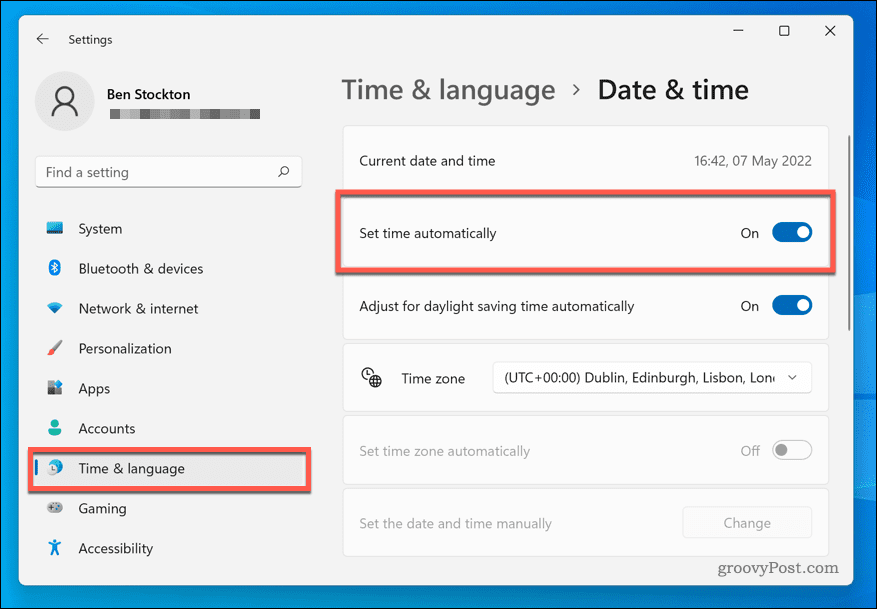 Définir le fuseau horaire sur Windows 11