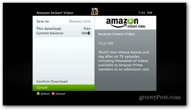 Amazon Instant Video Now sur Xbox 360