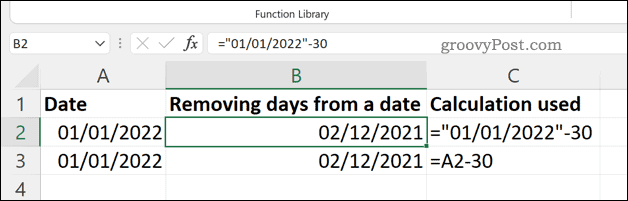 Supprimer des jours d'une date dans Excel