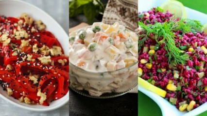 Différentes recettes de salade 