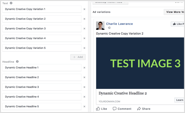 Comment utiliser les publicités créatives dynamiques Facebook pour des publicités Facebook optimisées: Social Media Examiner