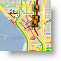 Google Maps Live Traffic pour les artères