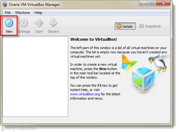 créer une machine virtuelle virtualbox