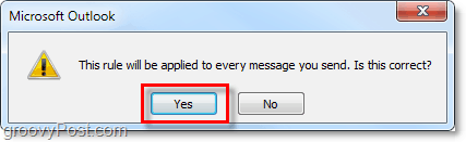 appliquer la règle à tous les messages dans Outlook 2010