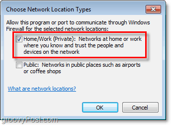 comment sélectionner manuellement un réseau pour votre exception de pare-feu Windows 7