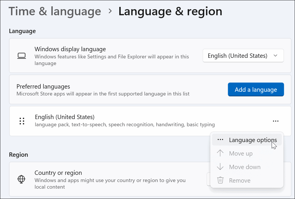  options de langue saisir des caractères spéciaux sur Windows 11