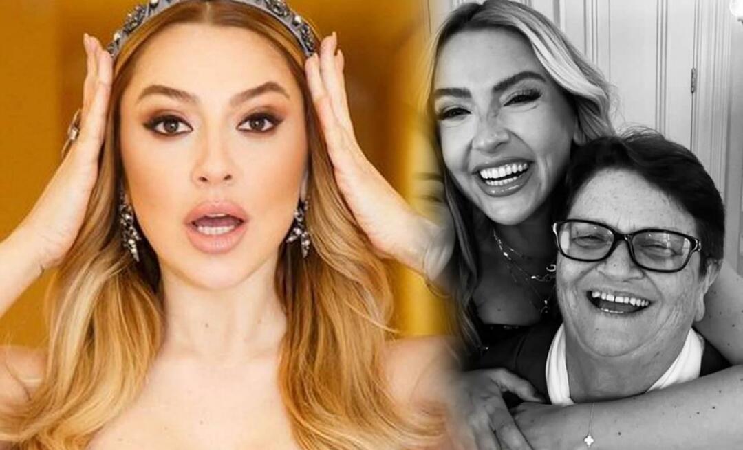 La surprise d'Hadise est venue de sa mère! Pour donner à votre fille un violet...