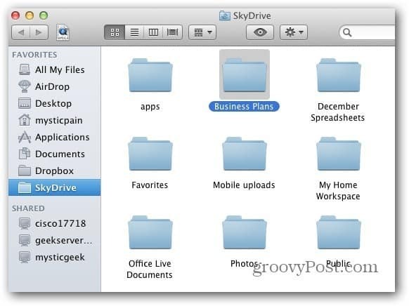 Dossier Mac SkyDrive