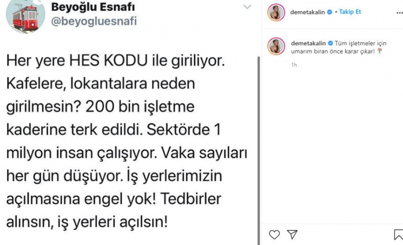 Demet Akalın a soutenu les opérateurs victimes des interdictions!
