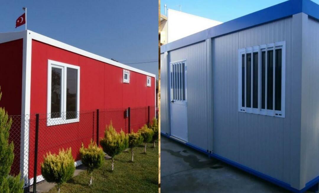 Qu'est-ce qu'une maison container? A quoi sert une maison container? Maison conteneur après tremblement de terre