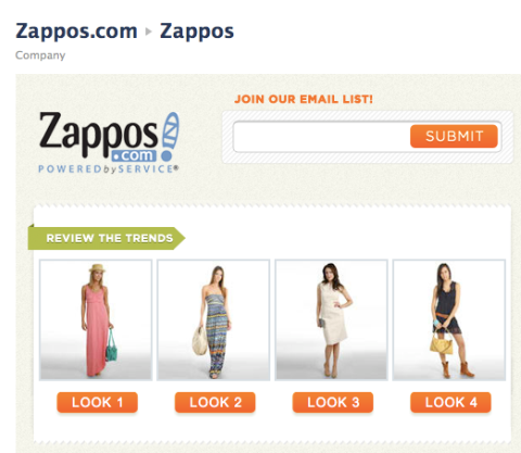 contenu réservé aux fans de zappos