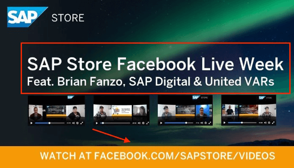magasin de sap facebook live week