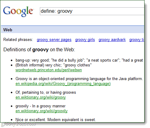 dictionnaire Google