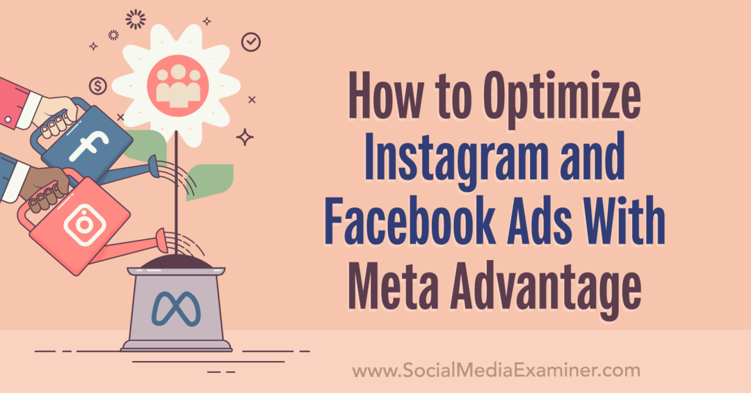 Comment optimiser les publicités Instagram et Facebook avec Meta Advantage: examinateur des médias sociaux