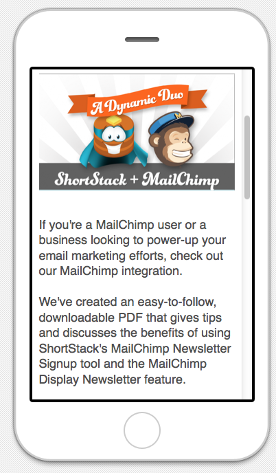Marketing mobile MailChimp