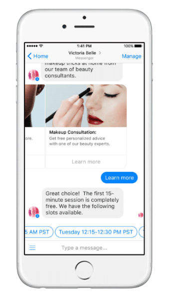 Facebook Messenger fournit des modèles d'engagement définis, y compris des critères temporels pour les réponses et des normes pour les abonnements.