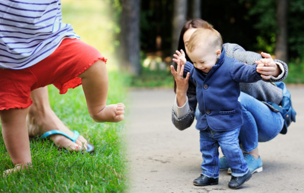 Exercices de marche pour bébés