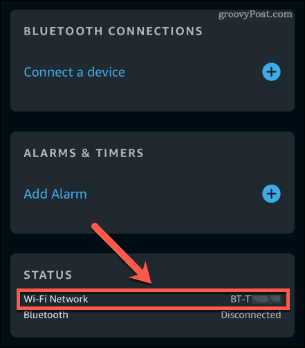 réseau wifi alexa