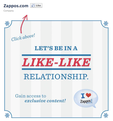 onglet de bienvenue de zappos