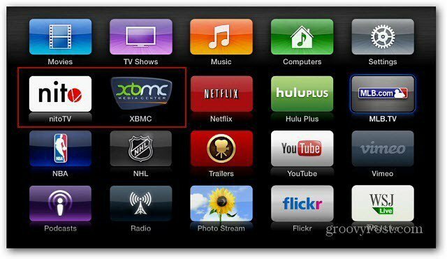 Icônes XBMC Nitro Apple TV