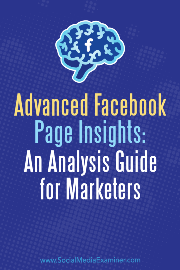 Informations avancées sur les pages Facebook: un guide d'analyse pour les spécialistes du marketing: examinateur des médias sociaux