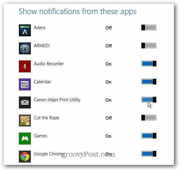 Applications Windows 8 spécifiques