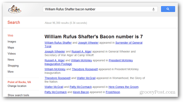 trouver le numéro de bacon de tout acteur ou actrice en utilisant google