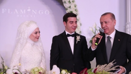 Le président Erdogan a assisté à un mariage à Kayseri