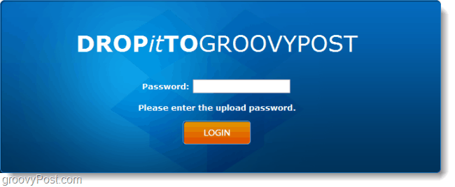 URL de dropbox protégée par mot de passe