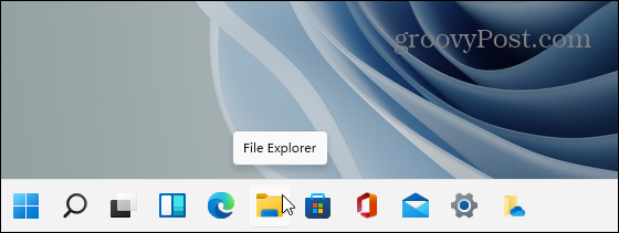 Icône de l'explorateur de fichiers Barre des tâches Windows 11