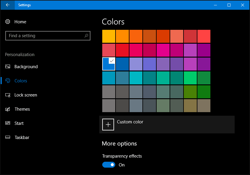 les créateurs de windows 10 mettent à jour les couleurs